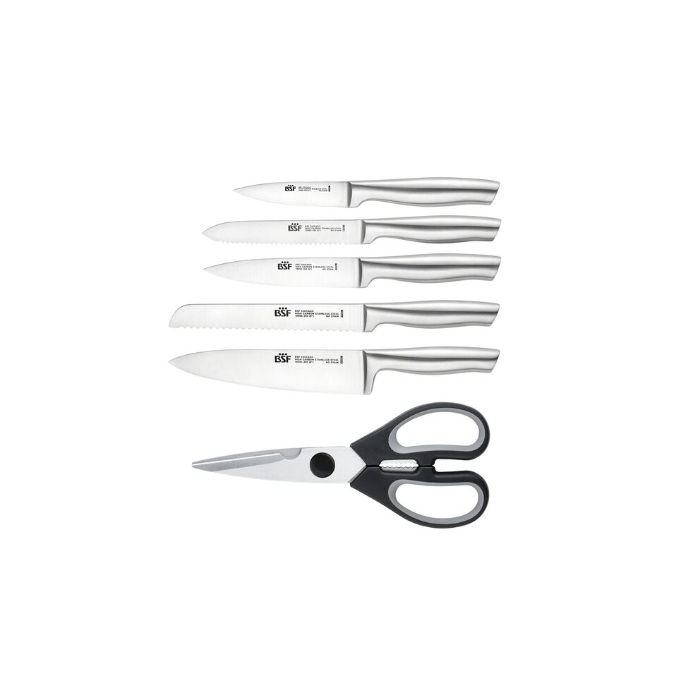 Messerblockset 7-tlg, Braun