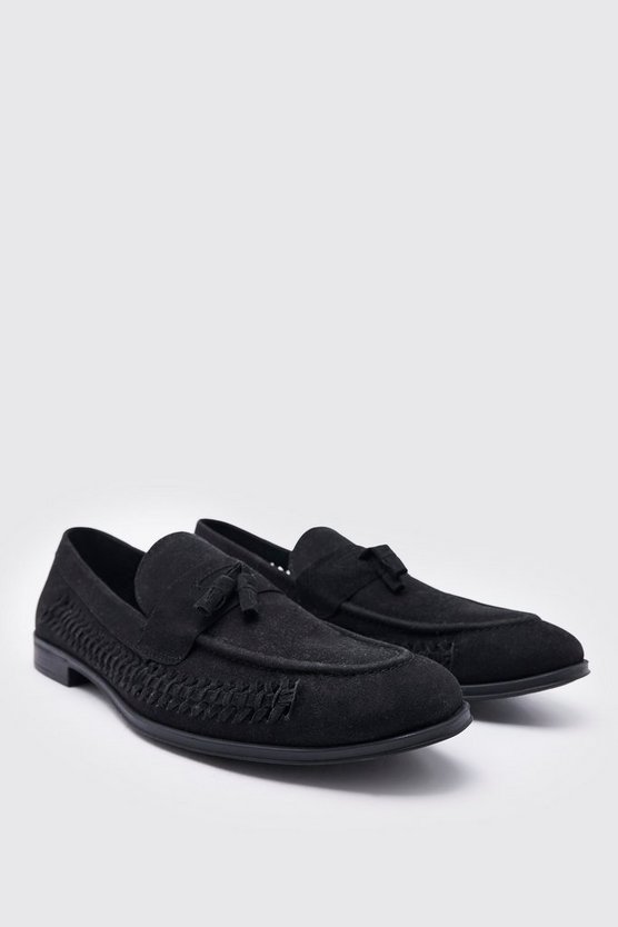 Loafer aus Wildlederimitat