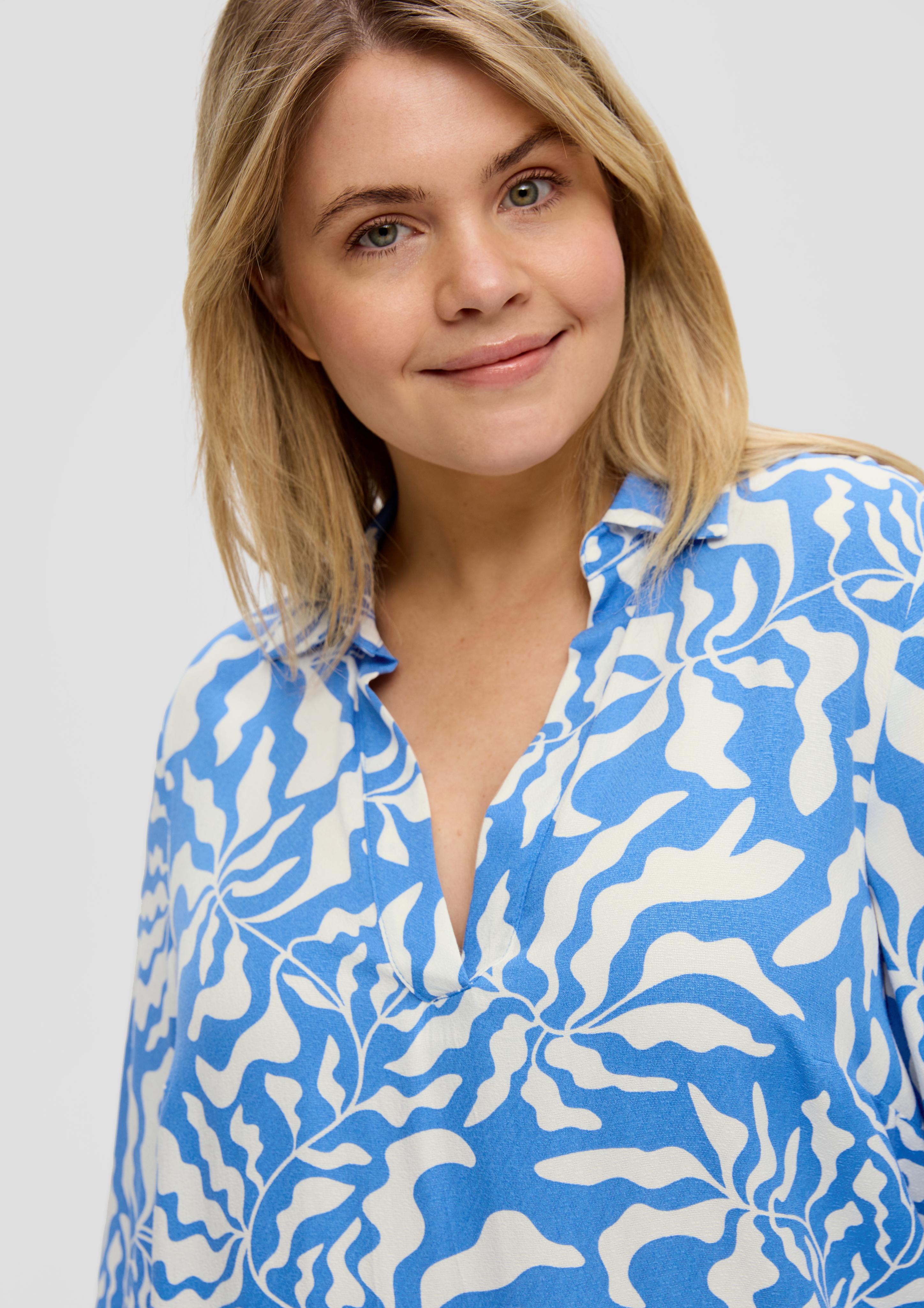 Viskosebluse mit All-over-Print  2151565-55A1