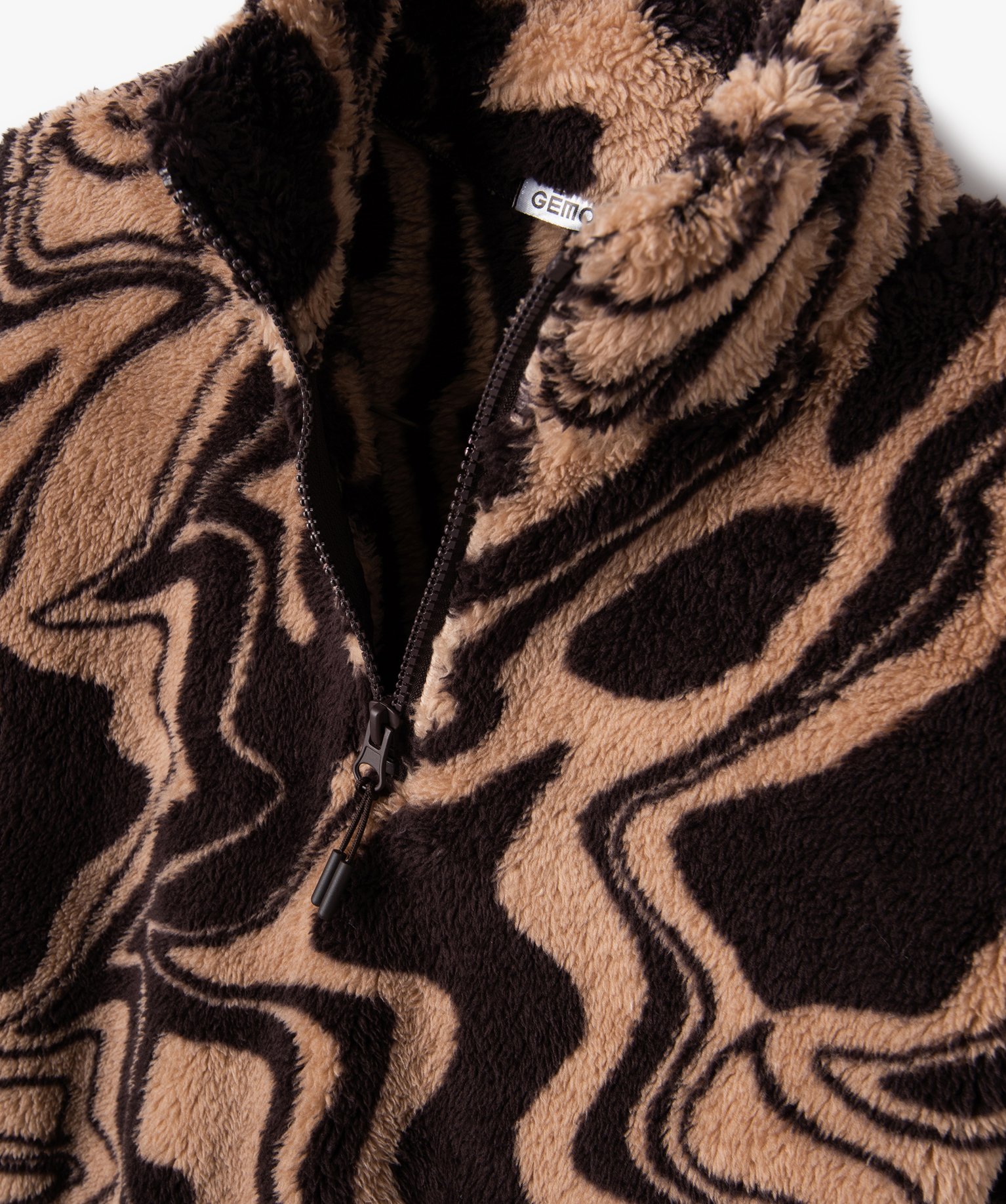 Sweat court en maille peluche fille imprime | GEMO