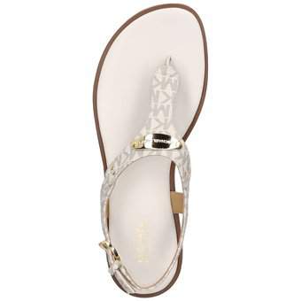 Michael Kors MK Plate Thong Sandale in weiß
