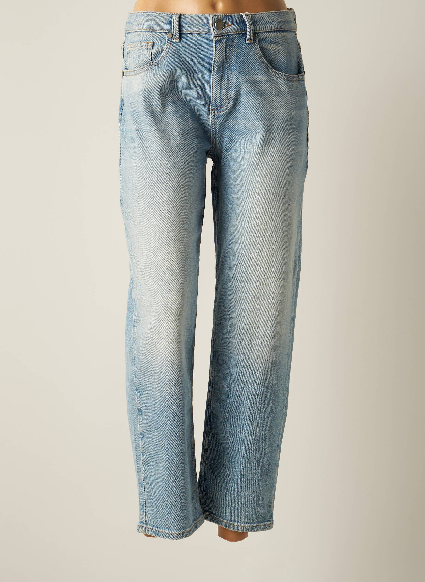 Mexx Jeans Coupe Droite Femme couleur bleu