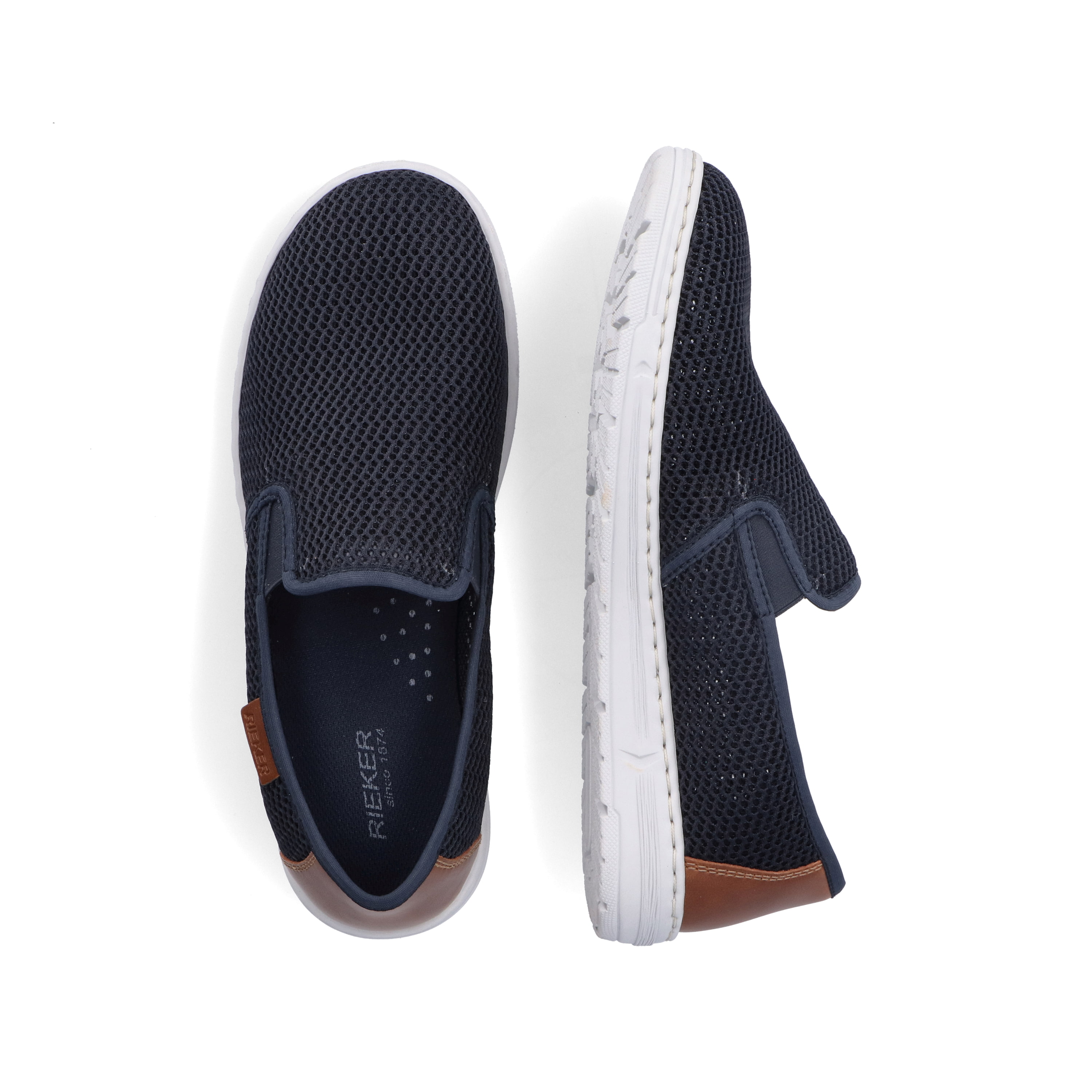 Rieker Herren Slipper marineblau