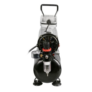 MK3 Airbrush Kompressor mit 3l Lufttank, Druckregulator und Wasserabscheider