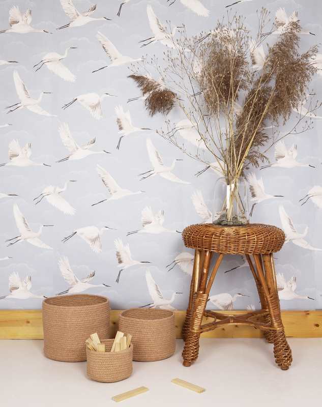 Set de 3 paniers de rangement ILSE Amande