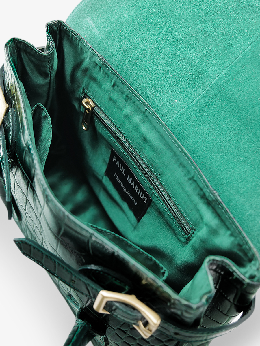 Colette S Alligator - Malachite