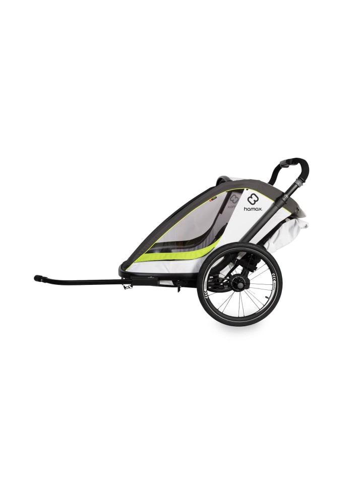 Hamax Hamax Breeze Kinderfahrradanhänger für 2 Kinder - Farbe: White / Green günstig kaufen onesize