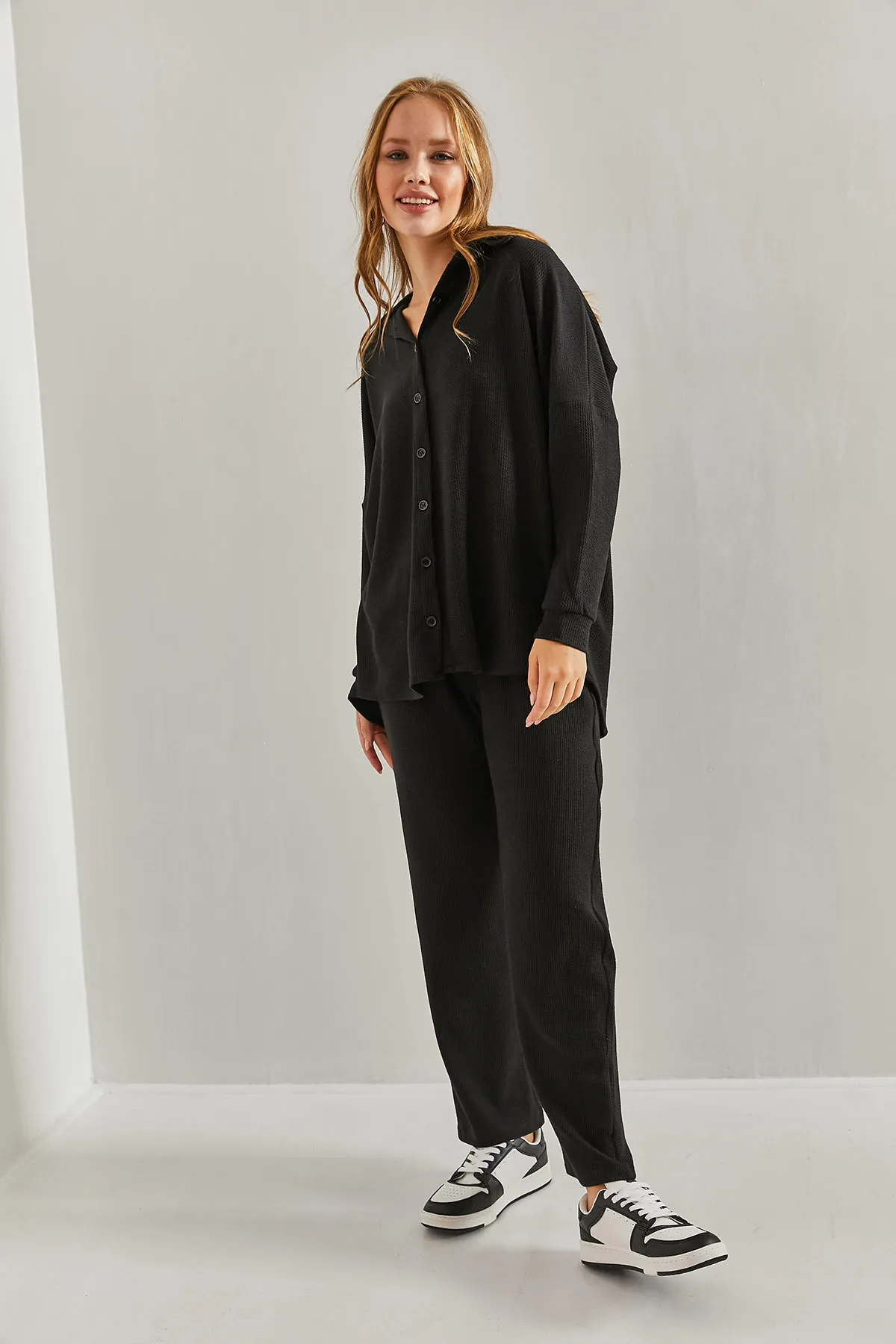 Bianco Lucci  Damen-Ottomane-Unterteil-Oberteil-Set aus Stoff