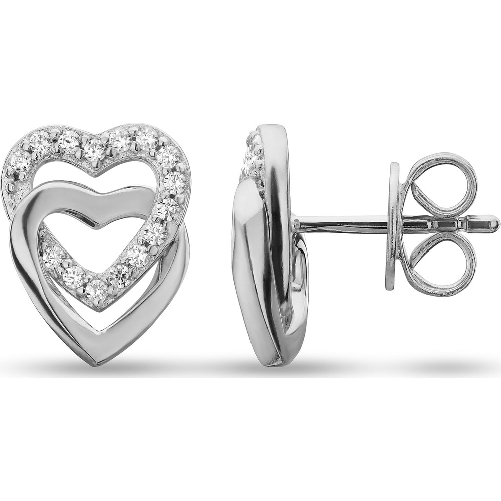 Jette Boucles d'oreilles à fermoir à poussette 925 Argent Boucles d'oreilles