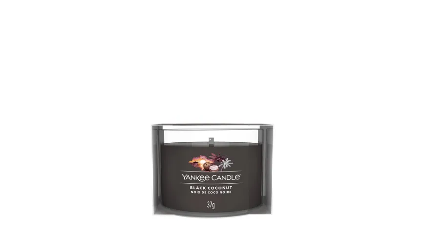 Yankee Candle Glasvotivkerze Black Coconut schwarz