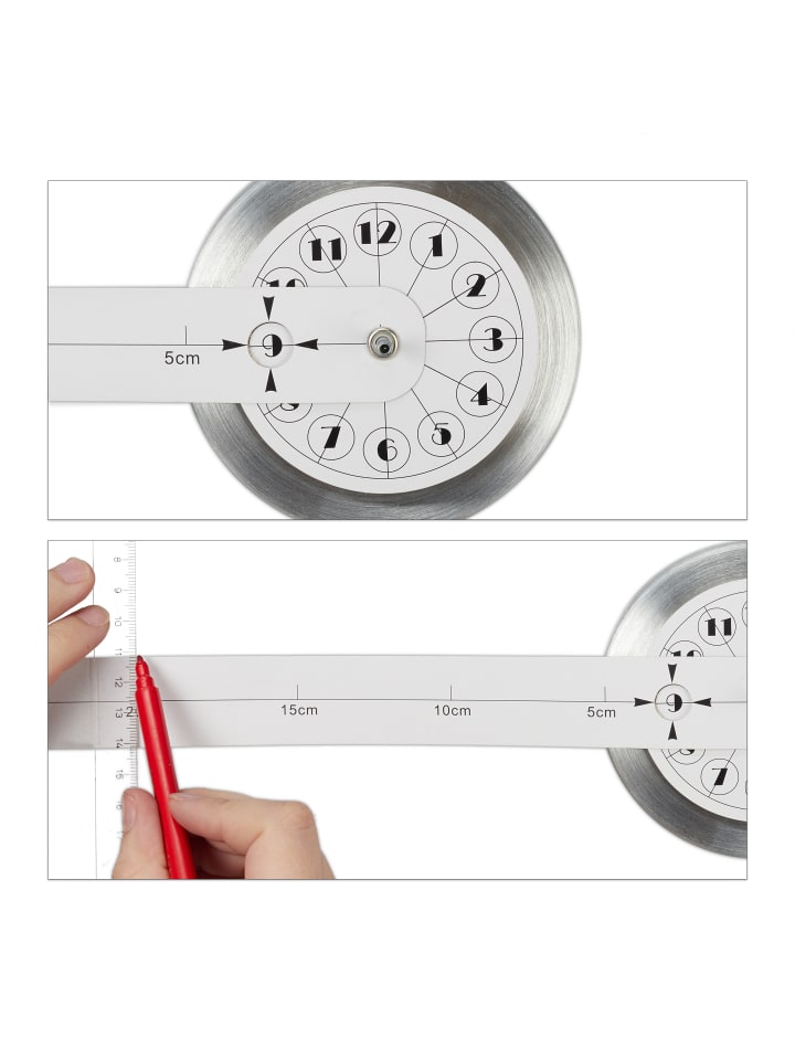 relaxdays Wanduhr 