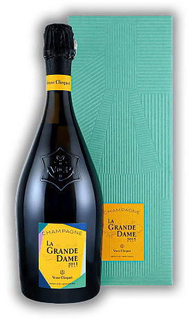 Veuve Clicquot Brut La Grande Dame 2015 Veuve Clicquot Brut La Grande Dame 2015 Da die Farbgestaltung der Geschenkverpackungen unterschiedlich ist, erfolgt die Lieferung nach dem Zufallsprinzip und ist nicht wählbar. Jahrgang 2015 - 0,75	 Liter - Vol