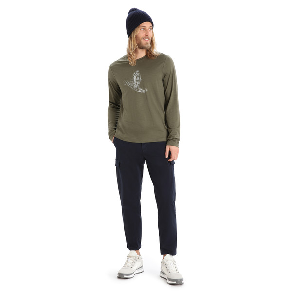 M TECH LITE II LS TEE SKIING YETI Herren - Langarmshirt