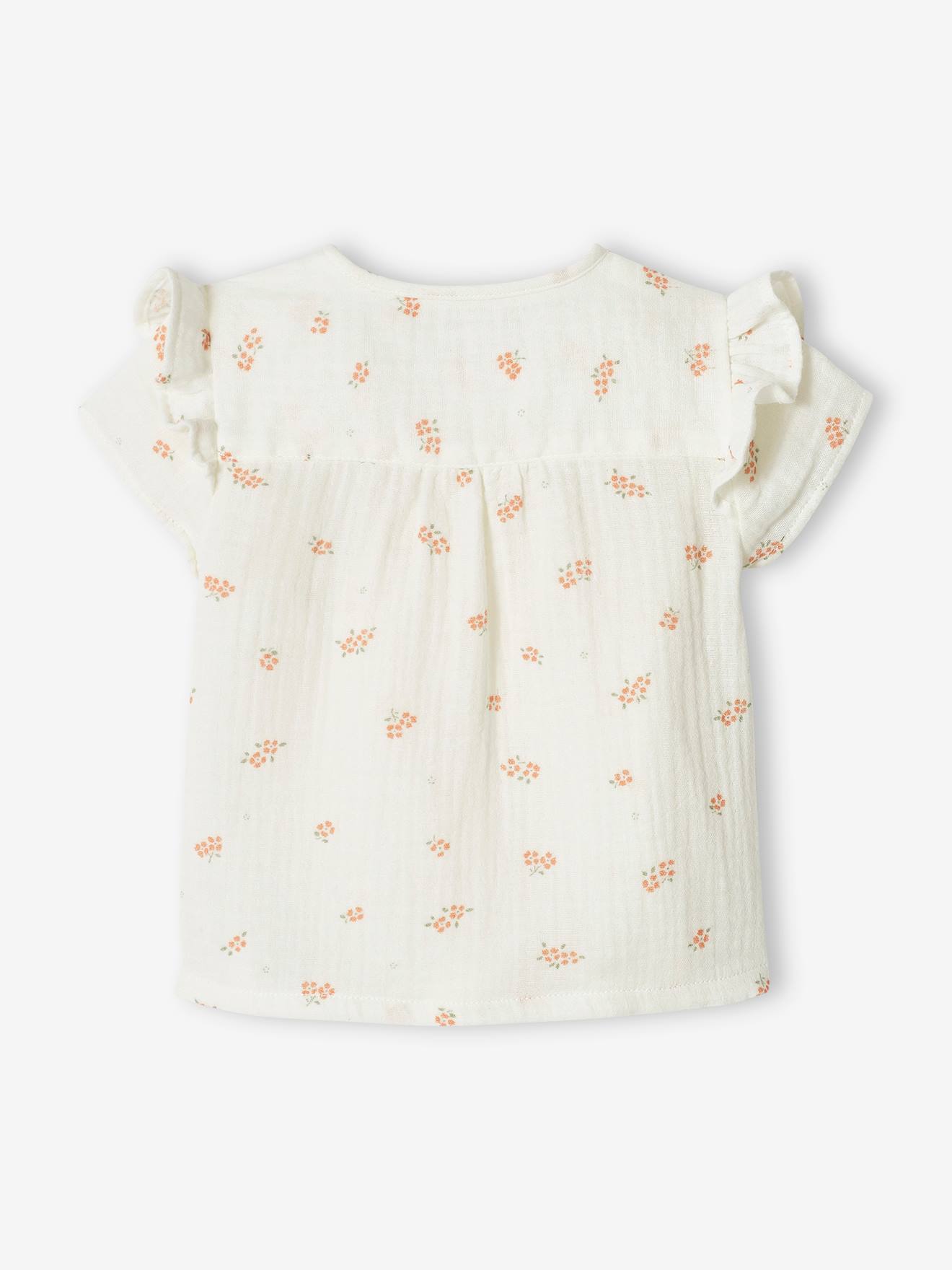 Brassière naissance en gaze de coton bébé lilas