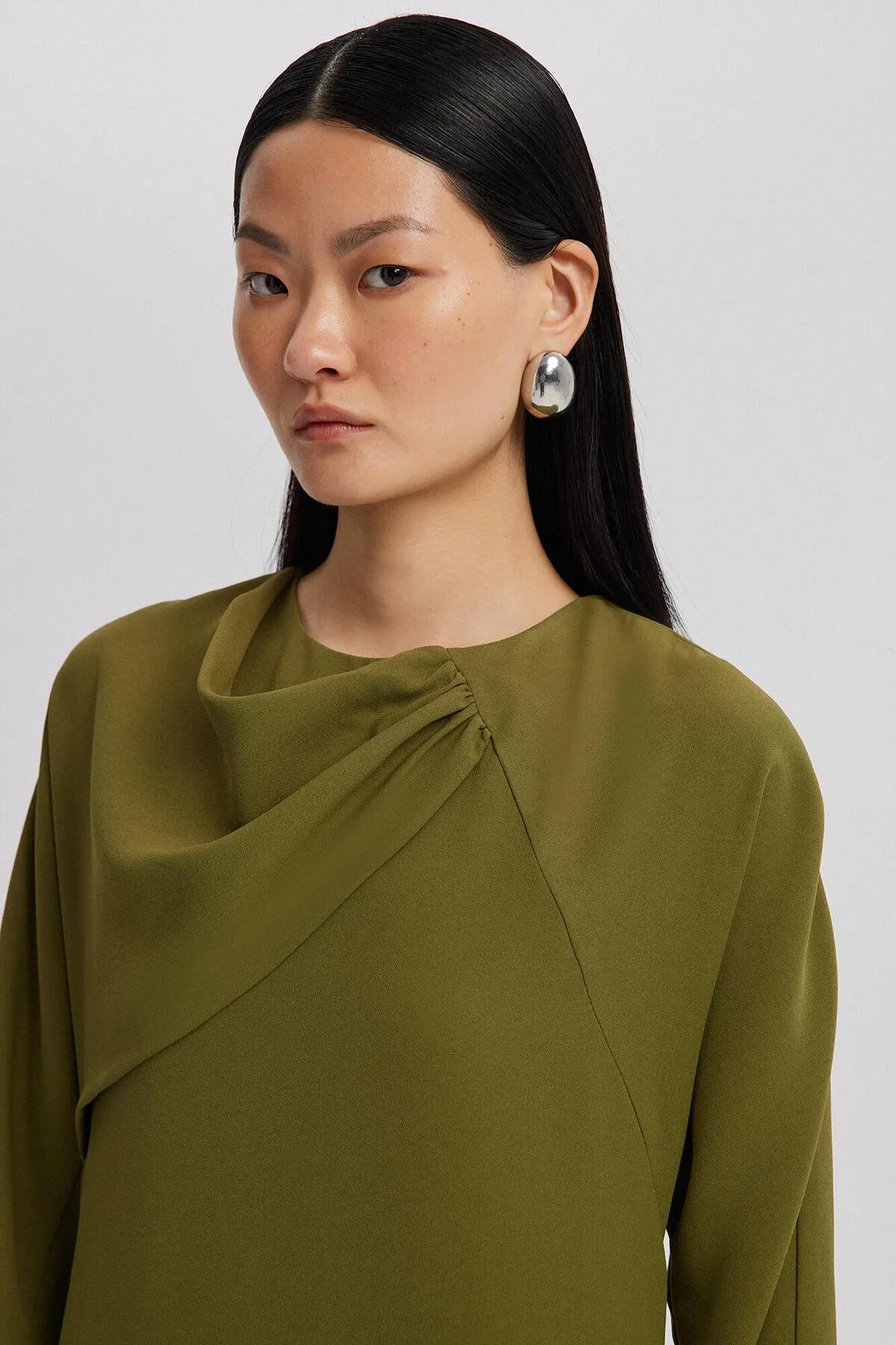 Touché Privé  Kleid - Khaki - A-Linie