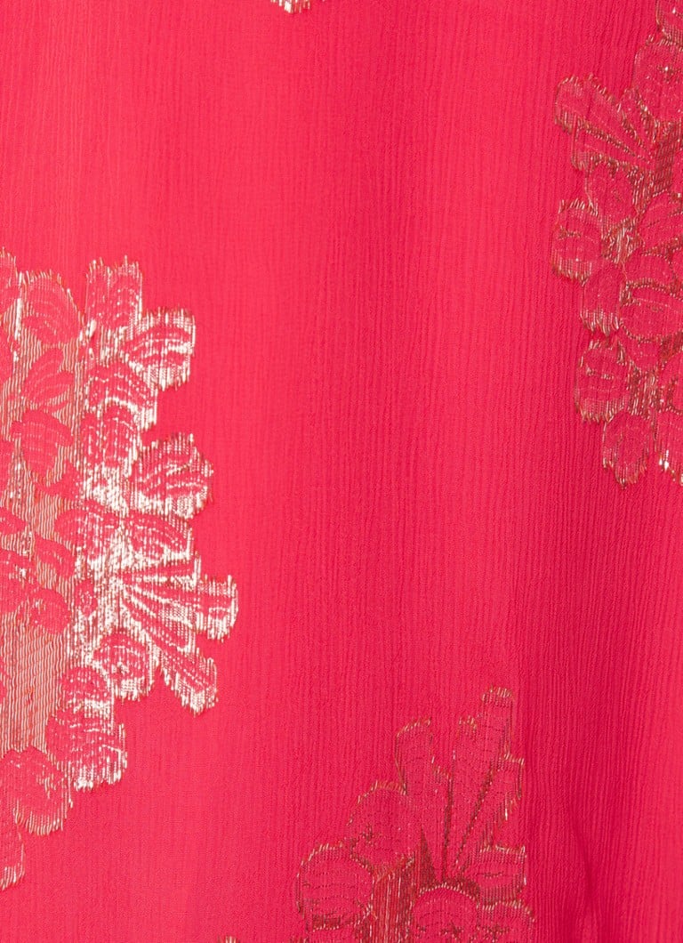 Vestido túnica corto Anita de ba&sh con inserciones de lúrex.
