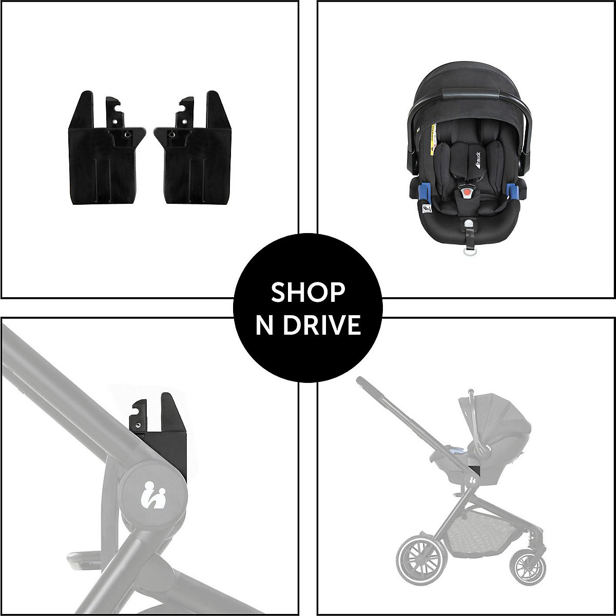 Adapter für Move so Simply Kinderwagen, black