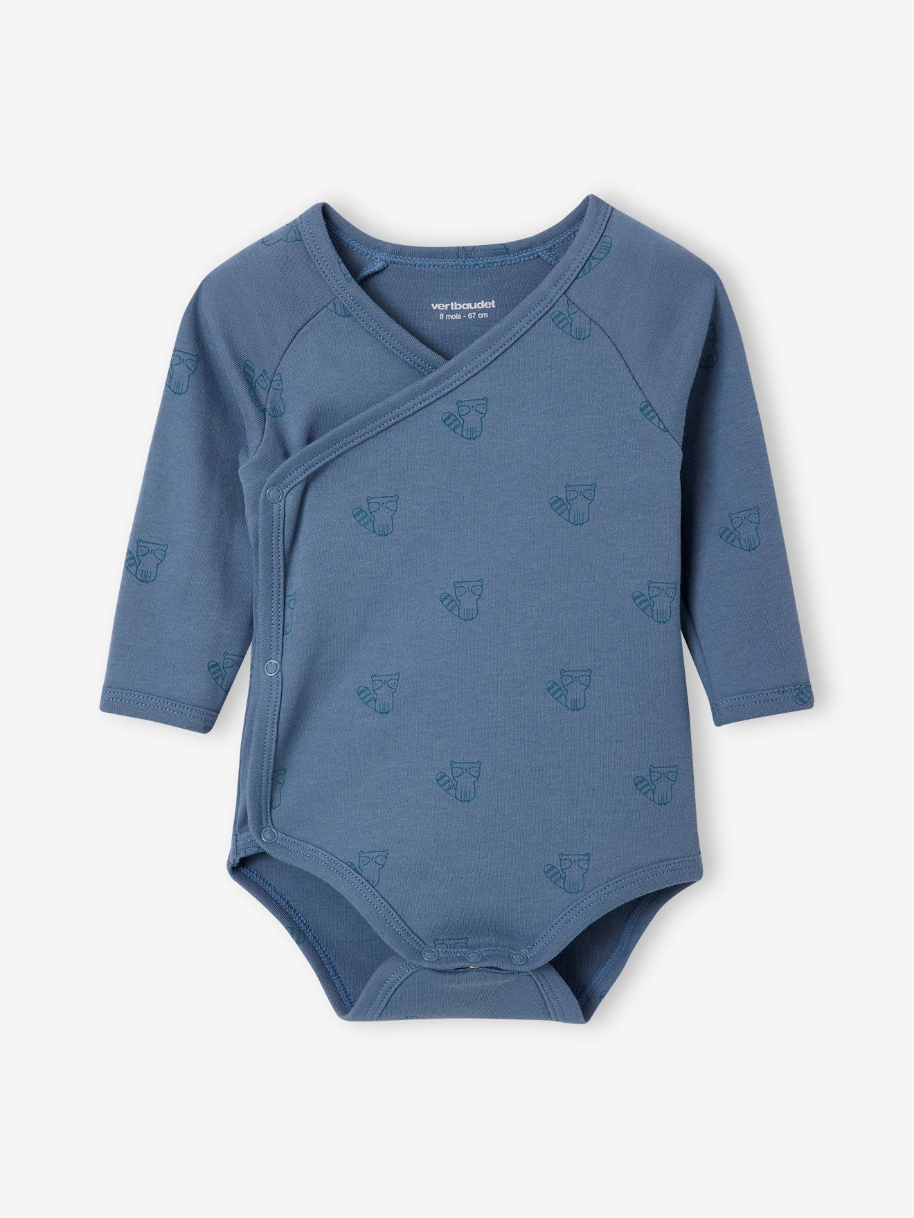Vertbaudet 5er-Pack Baby Wickelbodys Oeko-Tex - himmelblau