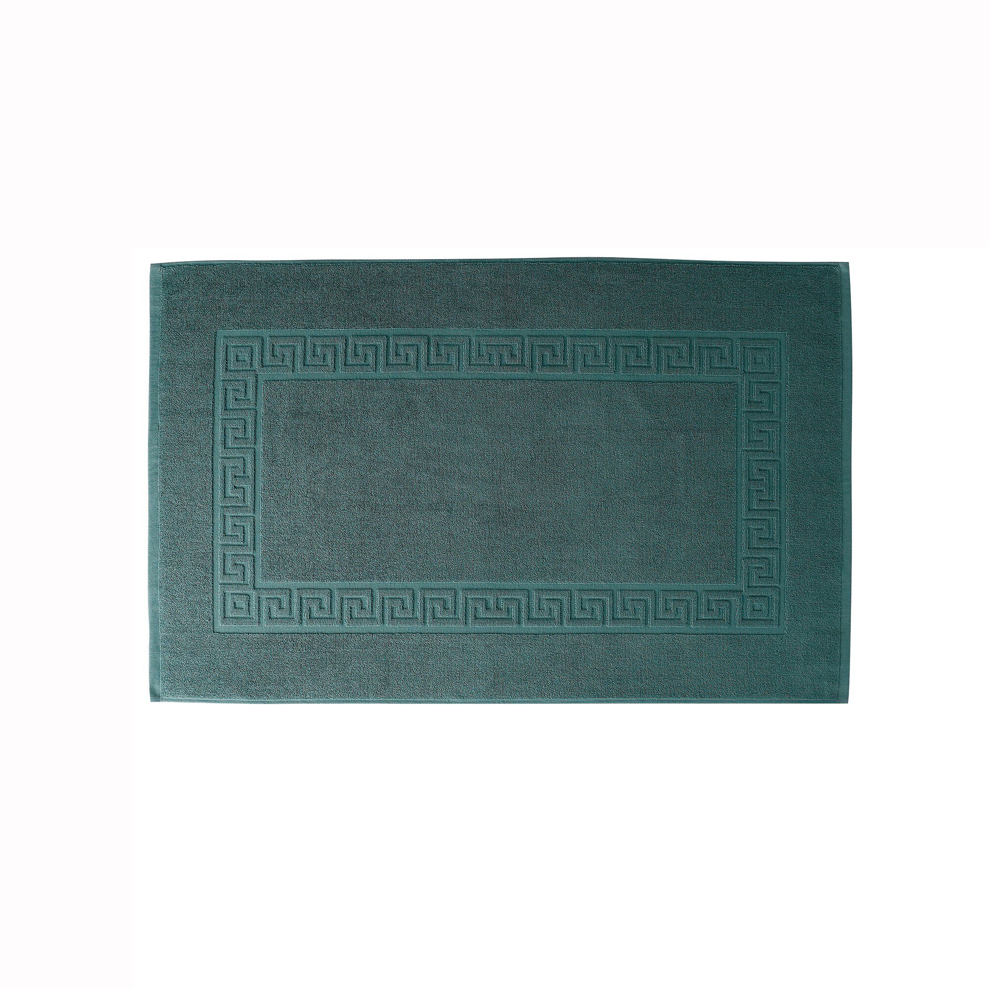 Tapis de bain éponge liteau motif frise grecque