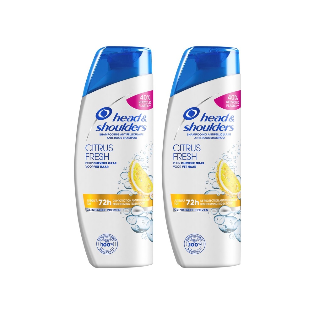 head & shoulders Head & Shoulders Citrus Fresh Shampoing, 2x285ml Shampoing