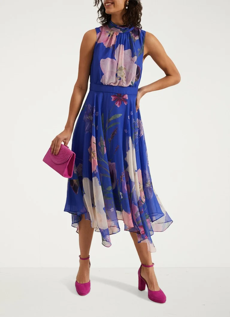 Abito midi Lucinda con stampa floreale di Phase Eight
