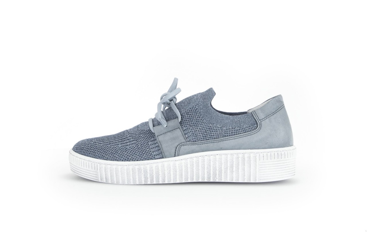 GABOR Freizeit Schnürer blau Gabor Fashion Sneaker low 43.335.46 blau