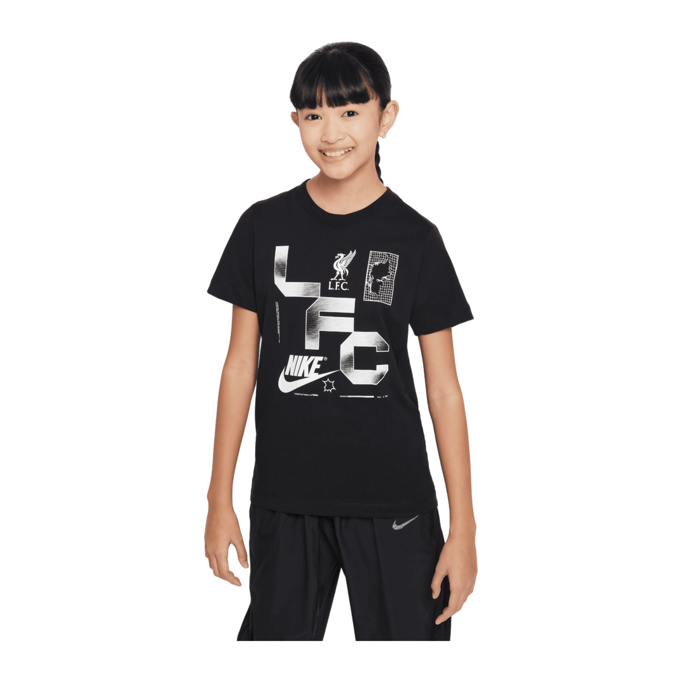 Nike FC Liverpool Futura T-Shirt Kids Schwarz F010
