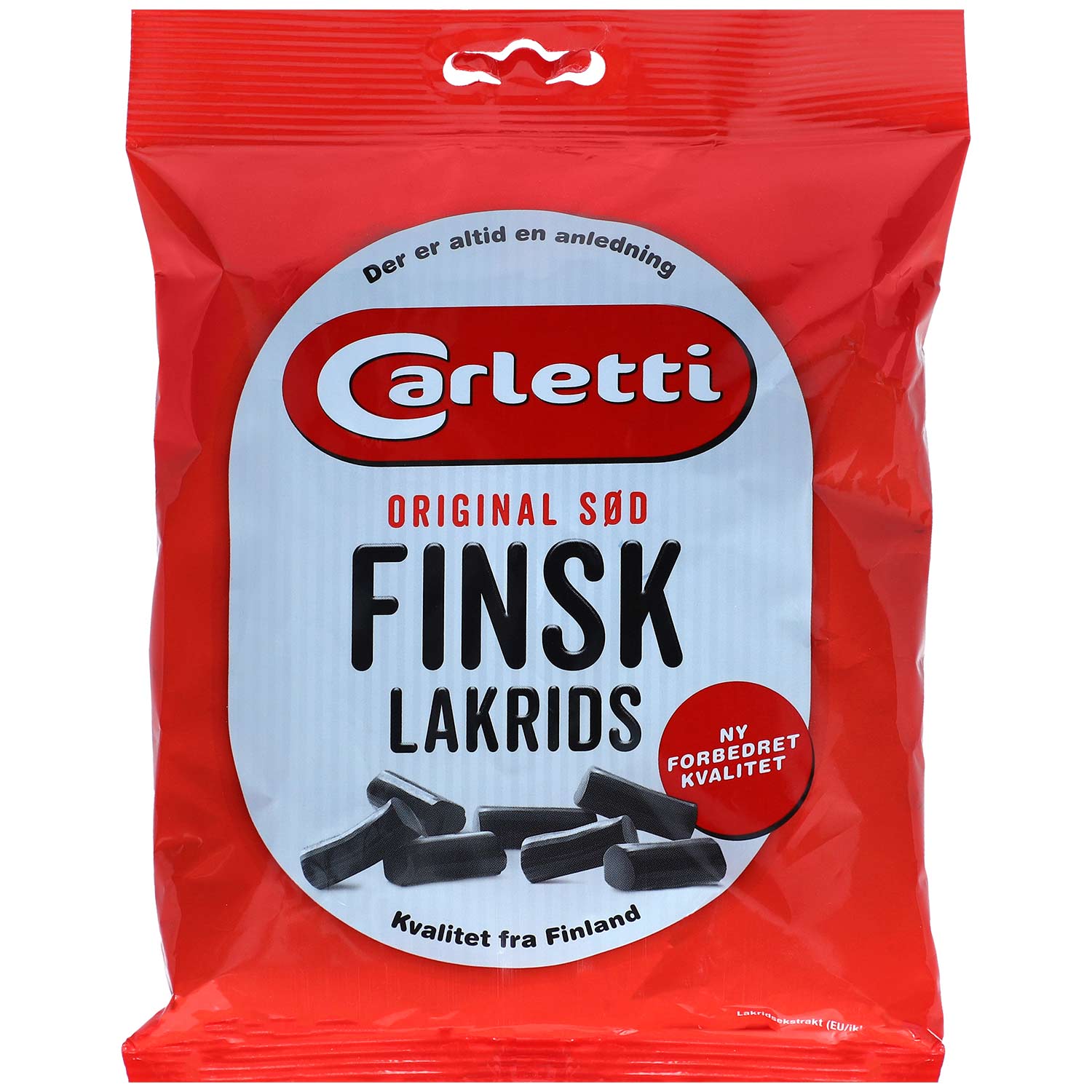 Carletti Finsk Lakrids Original Sød 350g