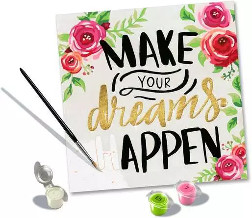 CreArt Make your dreams happen - Malen nach Zahlen für Erwachsene