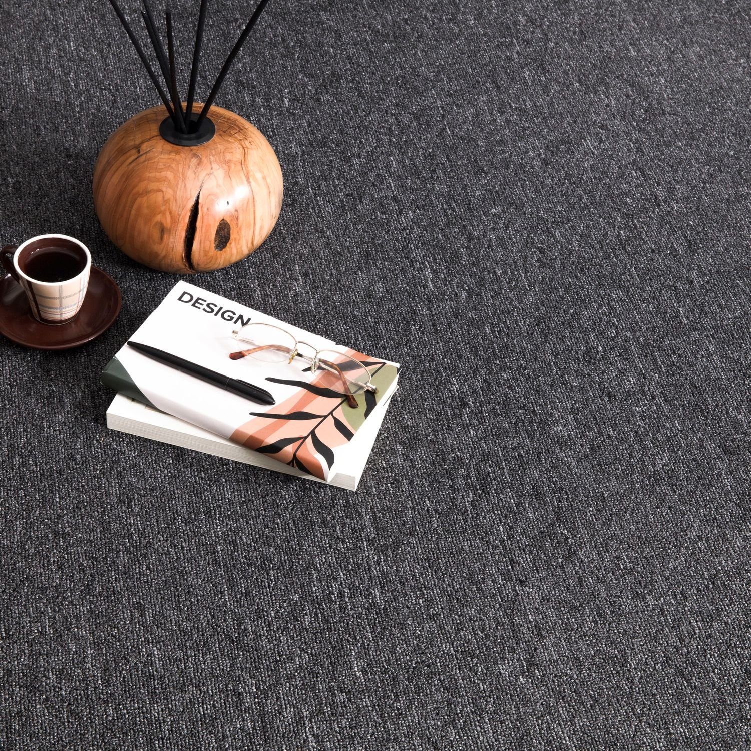 Teppich Waschbar Wohnzimmer Schlafzimmer Kurzflor Meliert, TT Home, eckig, Höhe: 8 mm