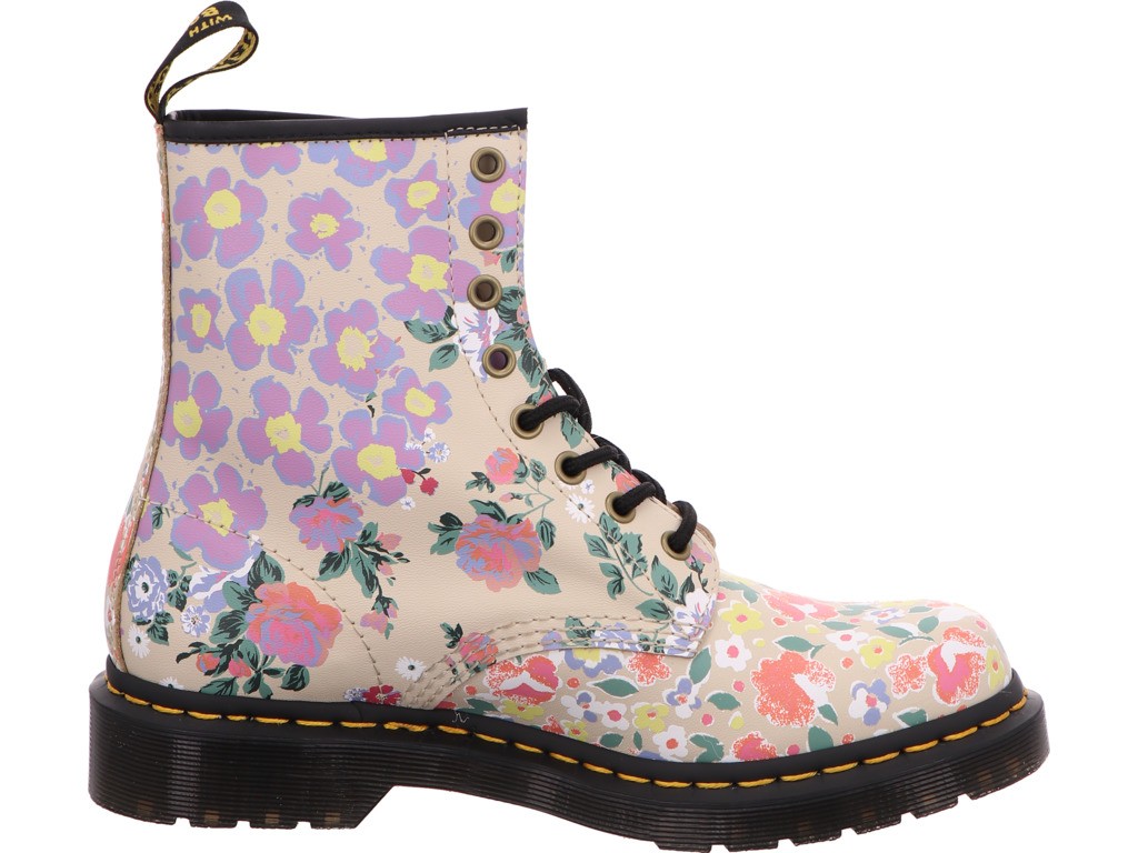 DR. MARTENS Stiefeletten beige Schnürstiefel Boots Damen Beige-Bunt 146