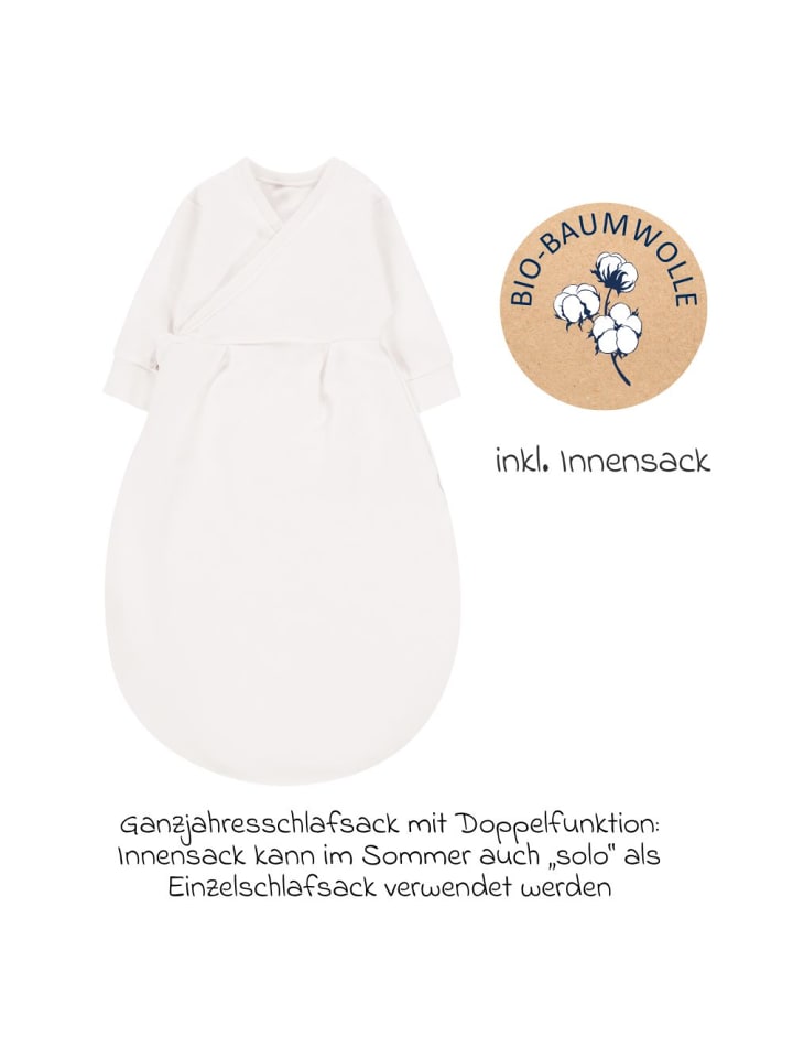 Alvi Schlafsack Baby-Mäxchen 4 Season Mull - Sand-Beige in beige günstig kaufen