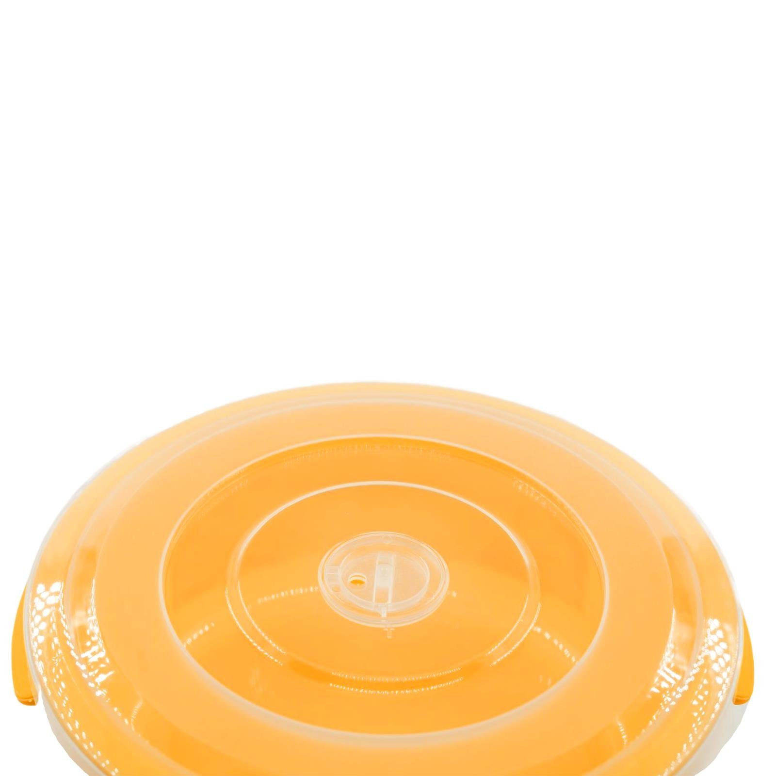 Plentyfy Mikrowellenbehälter Vorratsdosen Set, Kunststoff, (PLENTYFY, Mikrowellenschüssel Set 6-tlg., rund, Orange, mit Entlüftung, Mikrowellengeschirr, Mikrowellendose, Microwave, Meal Prep, kunststoff, 6-tlg., Premium), Meal Prep Boxen - Mikrowelle