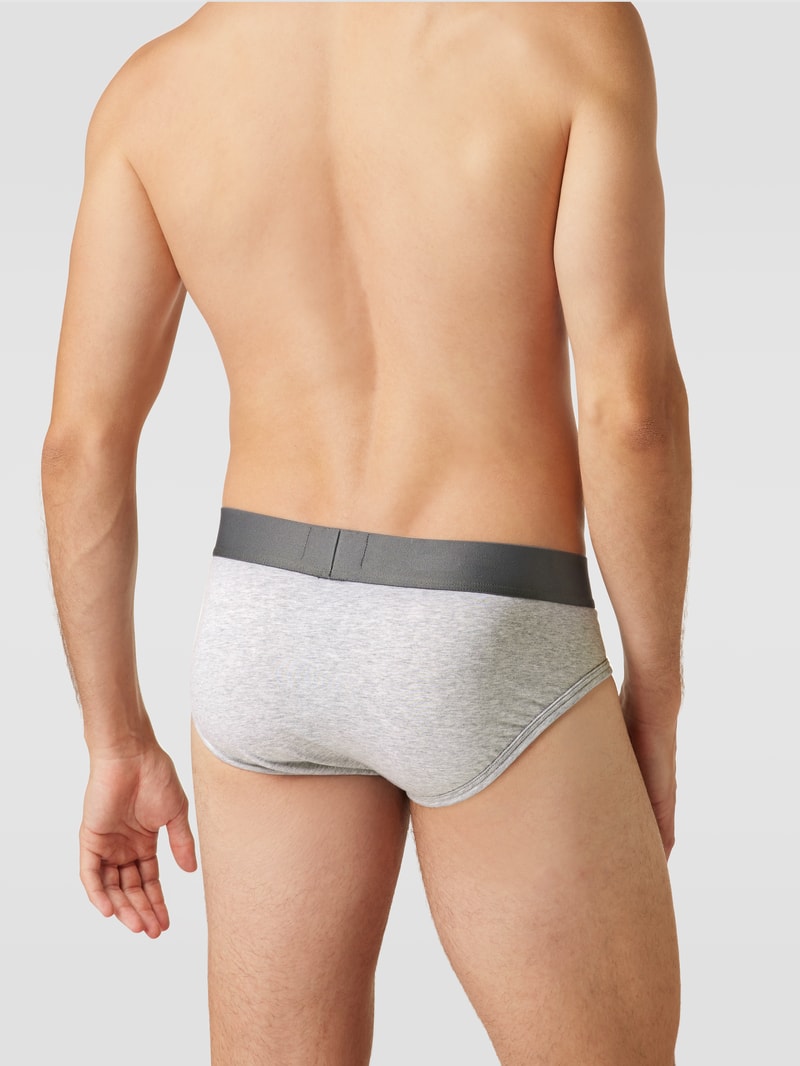Slip mit Stretch-Anteil in anthrazit meliert