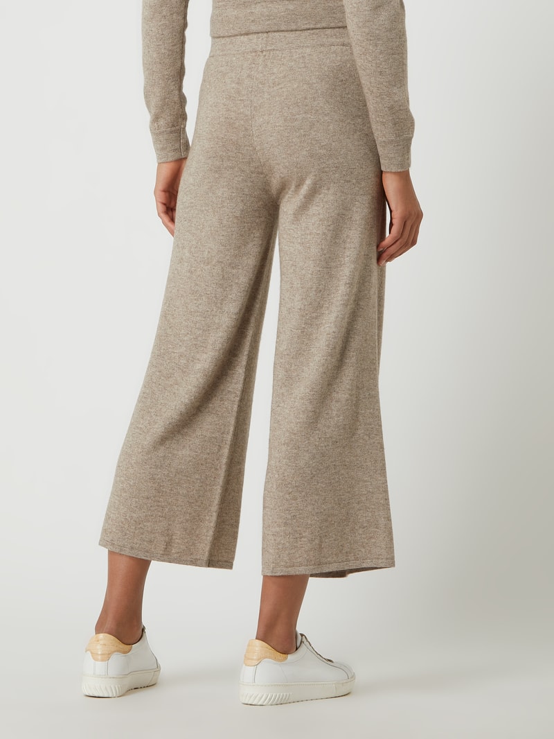 Culotte aus Kaschmir-Lyocell-Mix in sand
