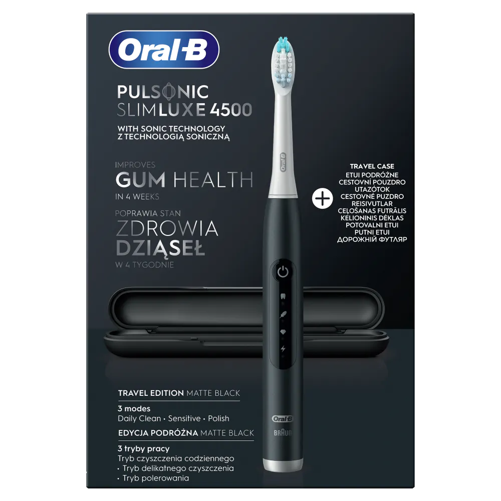 Oral-B Pulsonic Slim Luxe 4500 elektrisk tandbørste sort