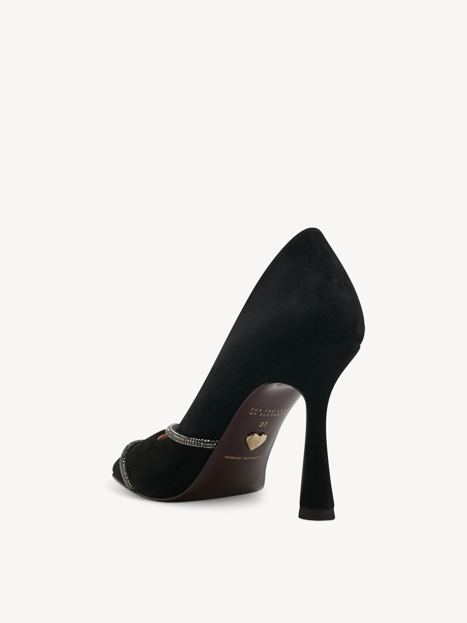 Escarpin en cuir - noir