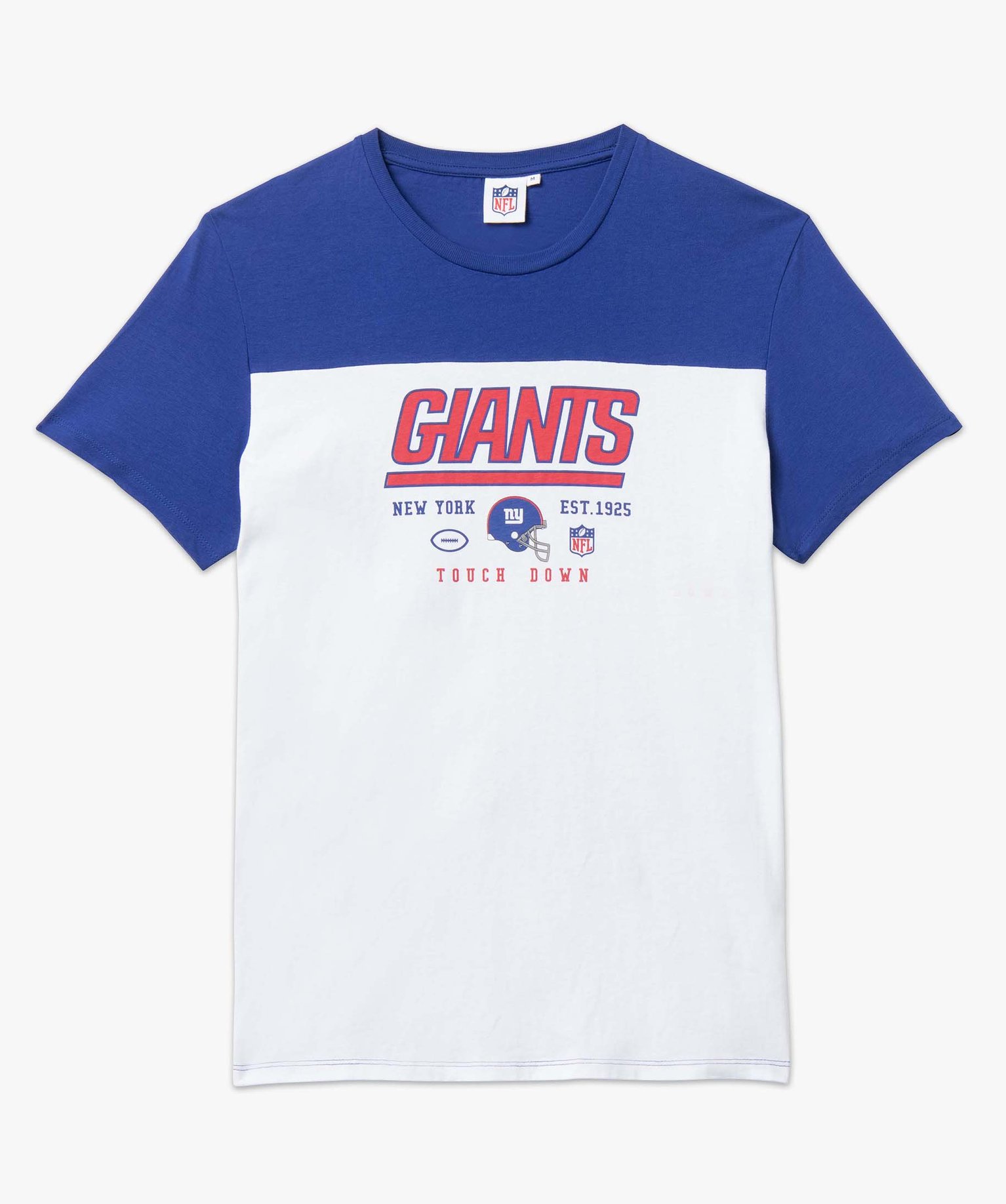 Tee-shirt pour homme bicolore imprimé Giants - NFL blanc | GEMO
