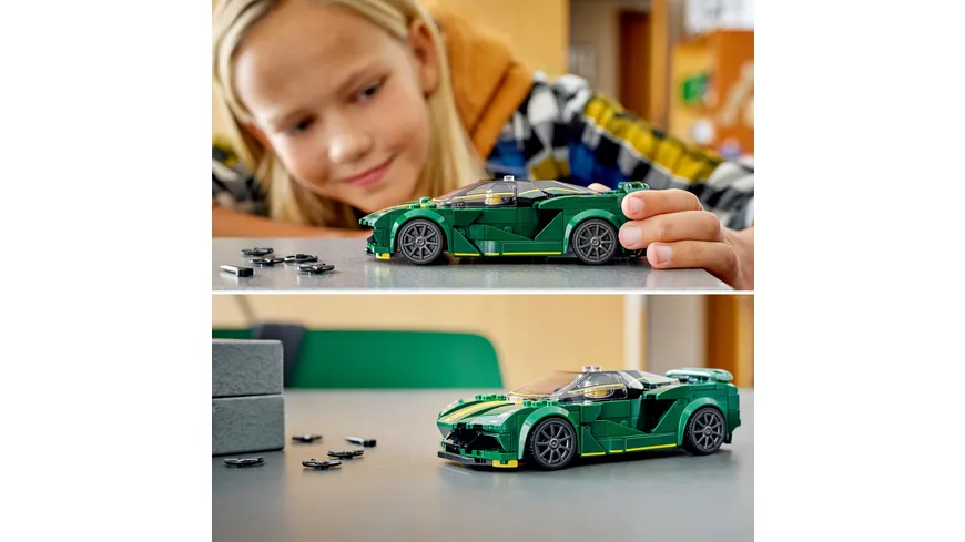LEGO Speed Champions 76907 Lotus Evija, Modellauto Bausatz, Rennwagen