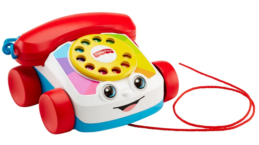 Fisher-Price Plappertelefon, Baby Spielzeug-Telefon, Nachzieh-Spielzeug, Nachziehtier