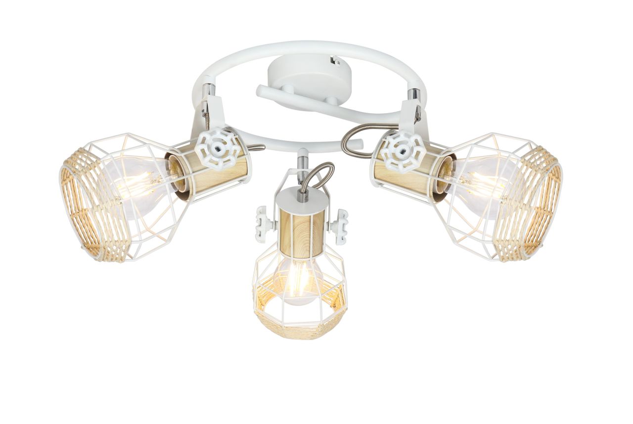 Globo Lighting - BANA - Strahler Metall weiß, 3x E27