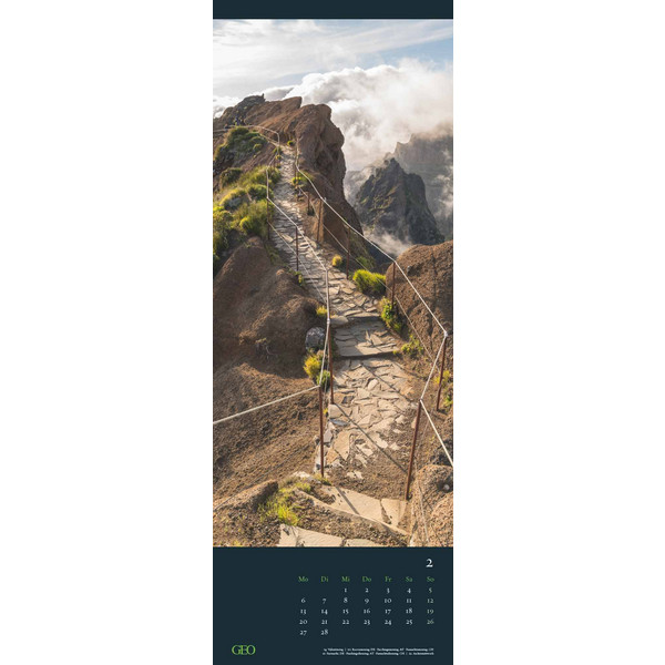 GEO WEGE 2024 - WAND-KALENDER - REISE-KALENDER - Kalender