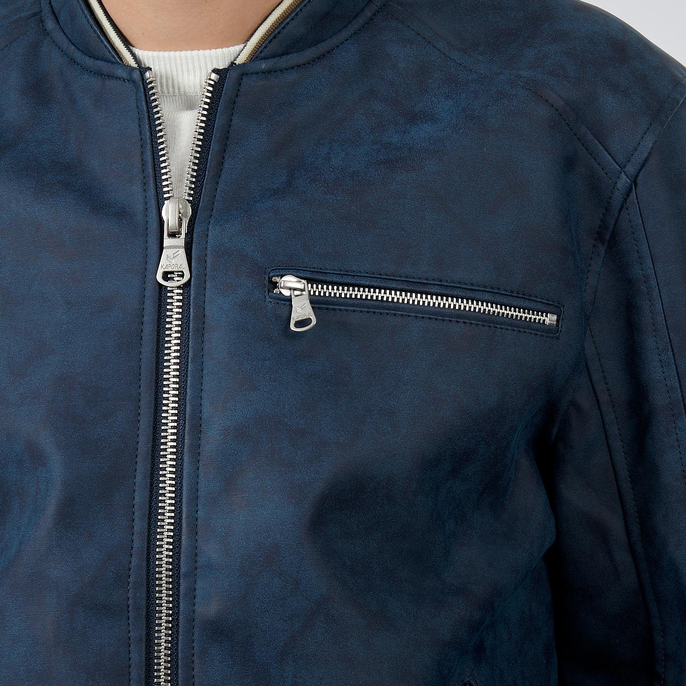MAHO   Blouson bleu homme