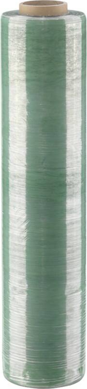 RAJA Stretchfolie 450 mm (B) x 300 m (L) LDPE (Polyethylen mit niedriger Dichte) 17 Mikron Grün 6 Rollen à 300 m