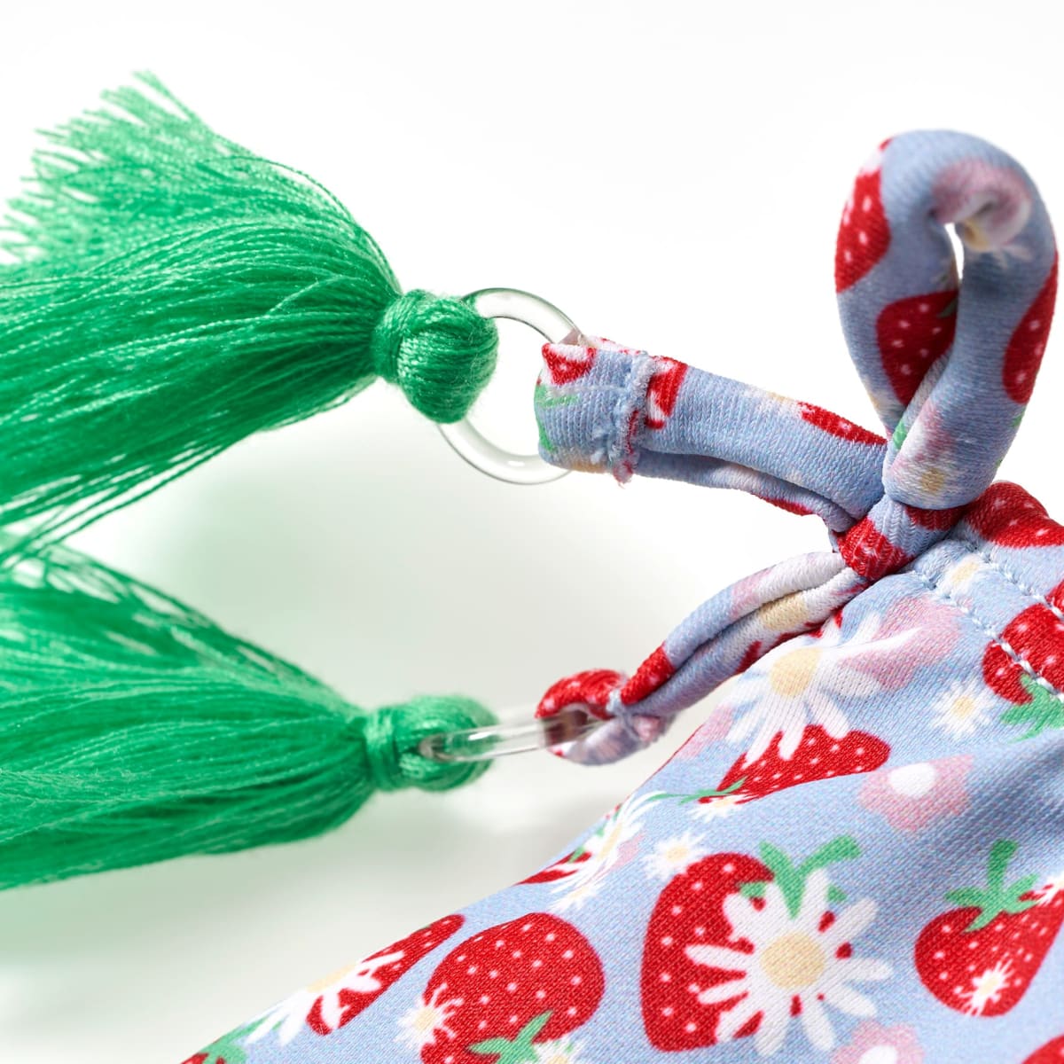 Bikini mit Erdbeeren-Muster, rosa, Gr. 122/128, 1 St