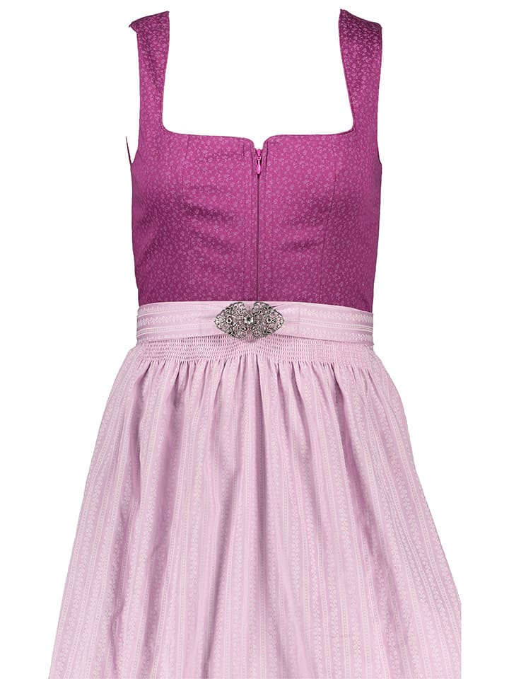 Turi Landhaus Dirndl in Lila günstig kaufen