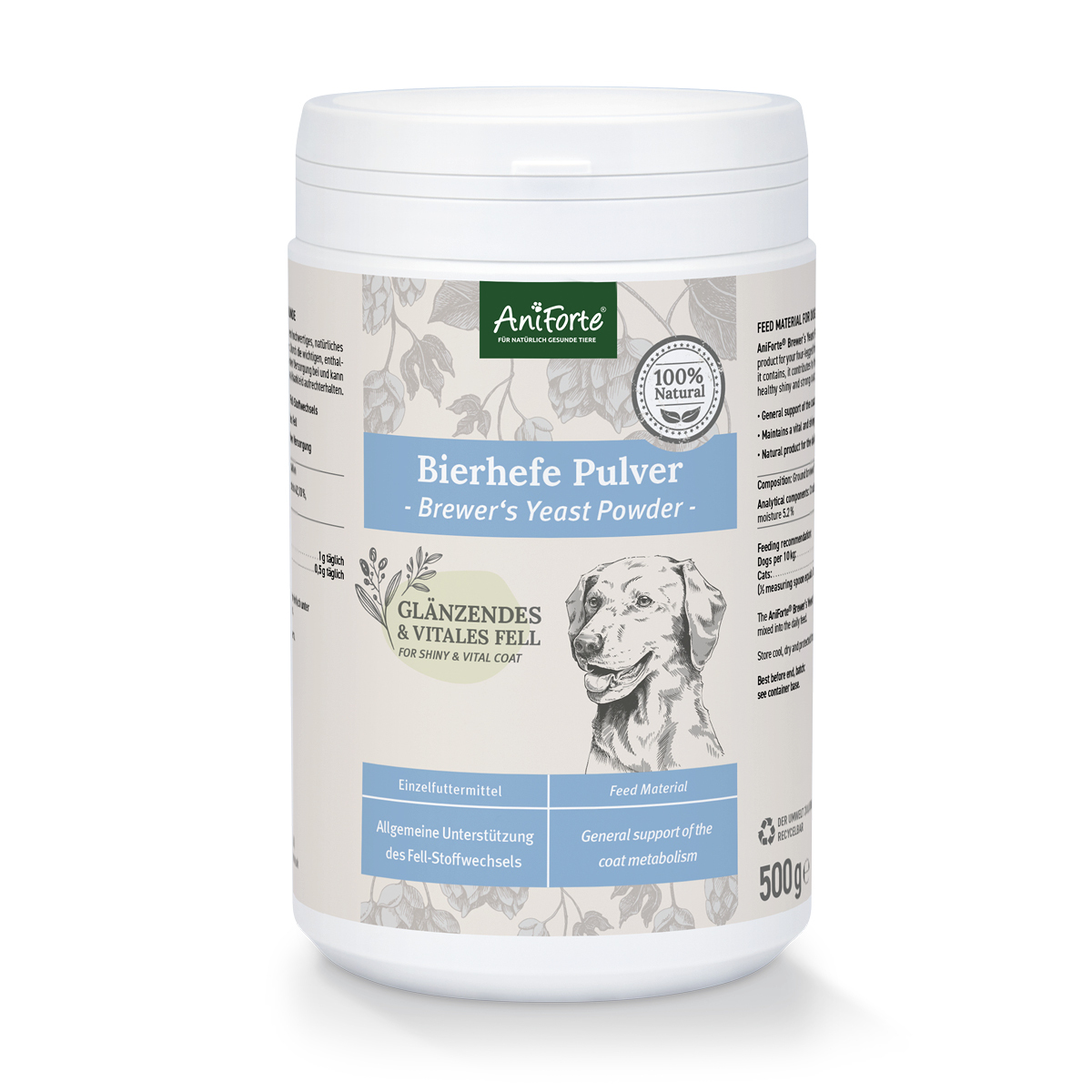 Aniforte Ergänzungsfutter & Aufzucht Aniforte Bierhefe Pulver 500g 500 g
