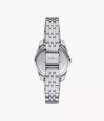Fossil Uhr Scarlette 3-Zeiger-Werk Datum Edelstahl
