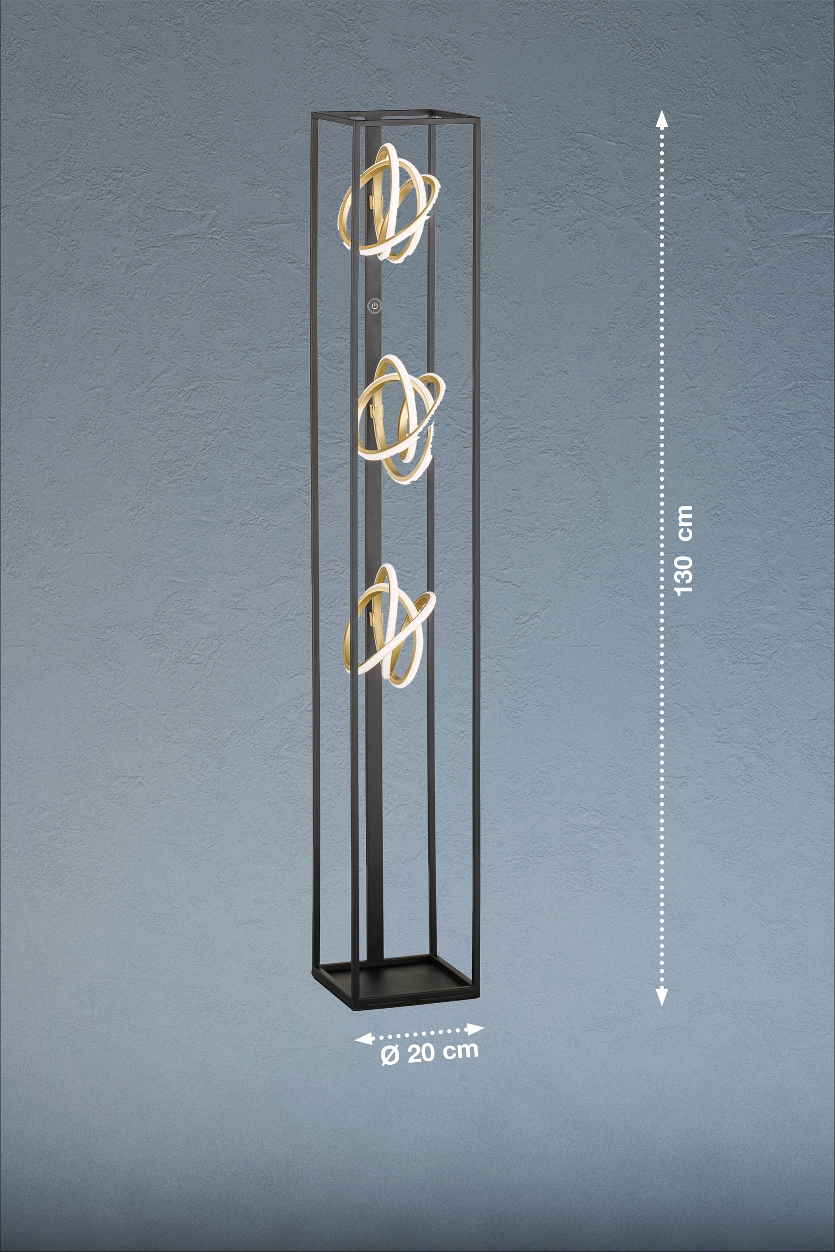 Fischer & HonselLED-Stehleuchte 3flg