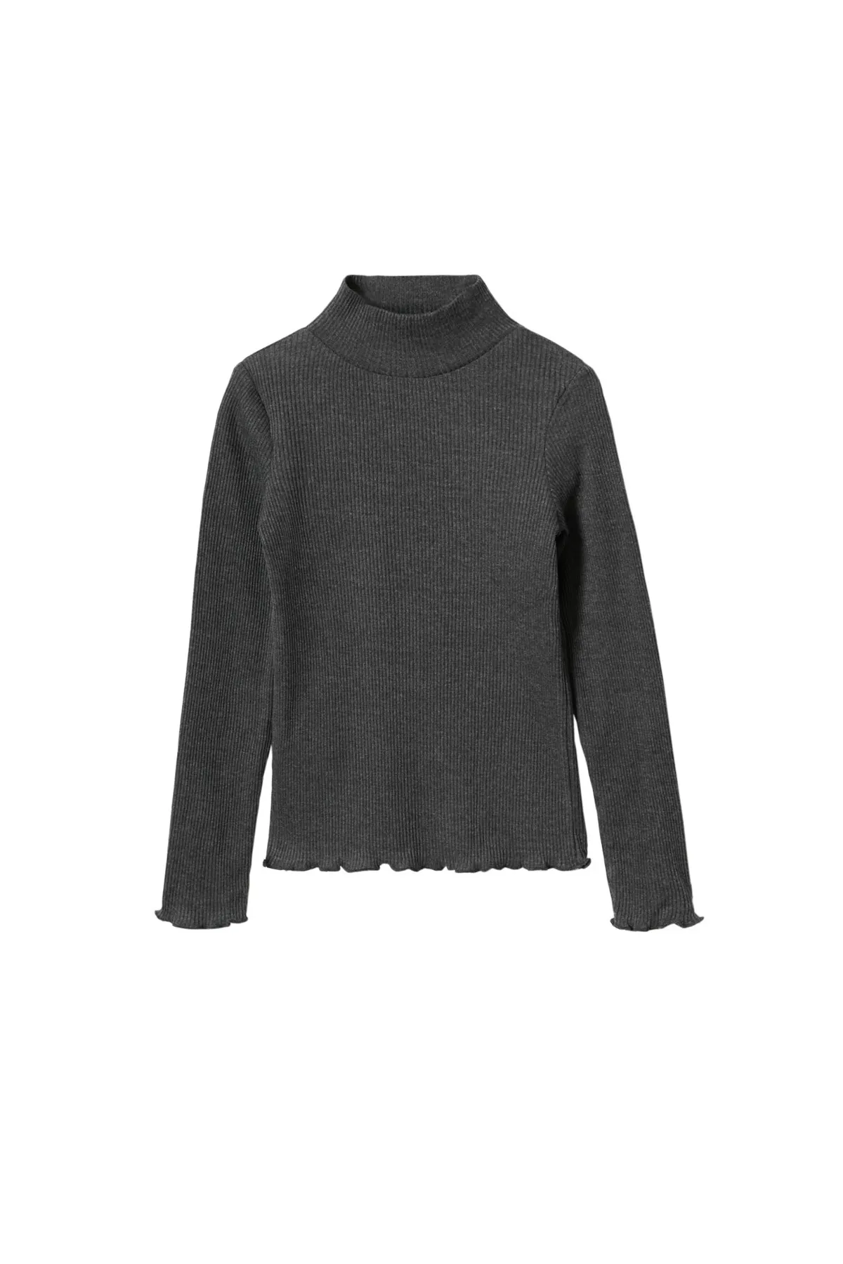 MANGO Kids  Dunkelgraues T-Shirt für Mädchen